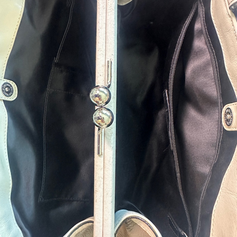 Coach Laura Spectator Tote All Leather Pebble Grain Handbag - Picture 10 of 15